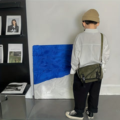 Large Capacity Lightweight Nylon Crossbody Bag For Boys