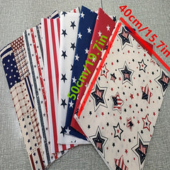 7pcs Twill Cotton Fabrics Fat Quarter Bundle DIY Quilting Fabrics