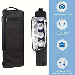 Golf Cooler Bag Soft Cooler Insulated Beer Cooler Holds 6 Pack of Cans