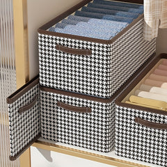 1pc Houndstooth Clothes Organizer S-XL Divider for Jeans T-shirts