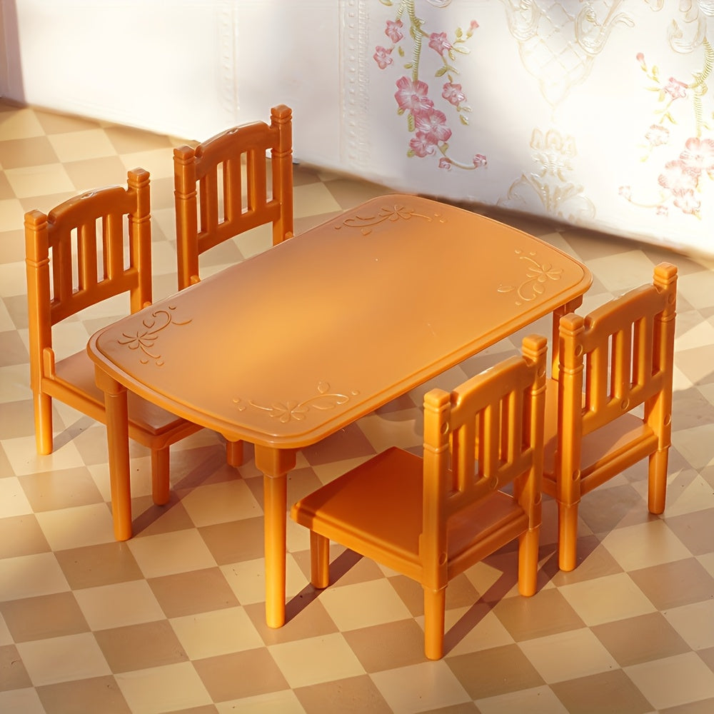 Forest Family Children's Mini Doll House Kitchen Furniture Set
