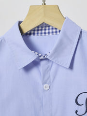 Boys Plaid Shirts & Pants Set Long Sleeve Tops - Kids Clothes