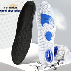Sports Shock Absorption Insoles High Elastic Deodorant Running Sneaker Insoles