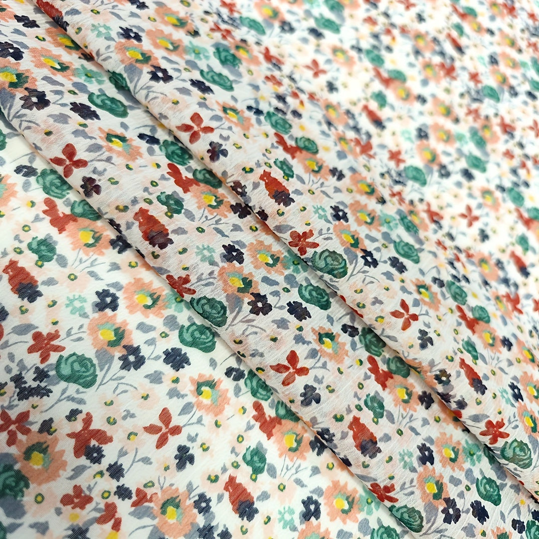 1yd Chiffon Fabric for DIY Clothes, Pants, Dress - Cut Size