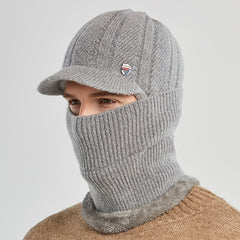 Vintage Men's Winter Sweater Hat Anti Cold Windproof Ear Protection Knit Cap