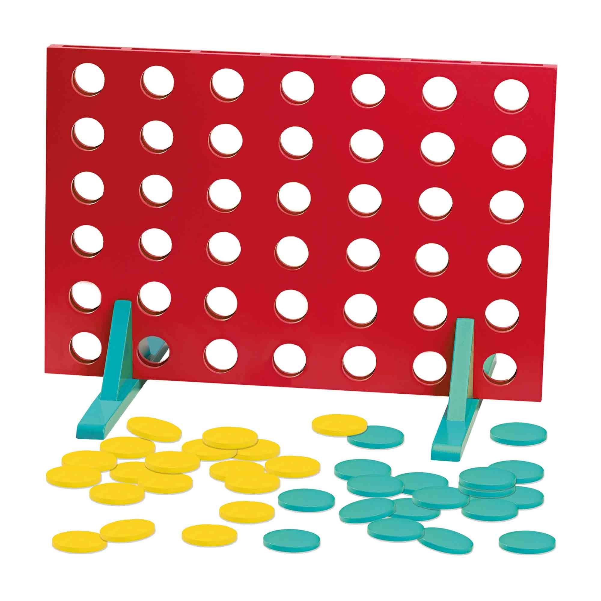 Giant Wooden 4 in a Row Game - XXL Size