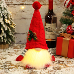 Christmas Knitted Hat Luminous Doll Winter Beanie