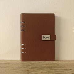 Personalized A5PU Leather Notebook Customized Name Glossy Surface