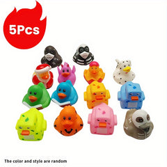 Colorful Floating Ducks Kids Bath Toys Car Home Decoration Summer Party Gift