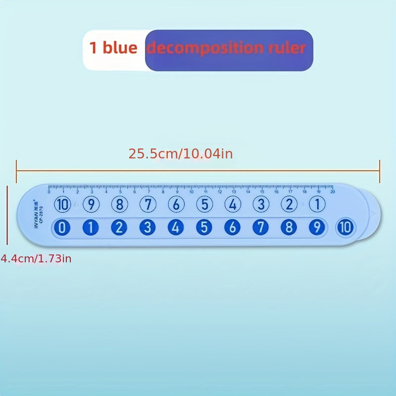 Math Decomposition Ruler School Gift Students Numbers Addition Subtraction