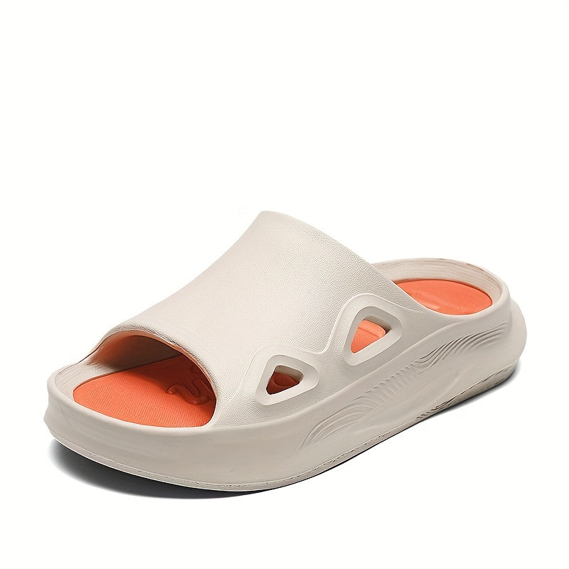 Men's Non Slip Pillow Slides Open Toe Slippers