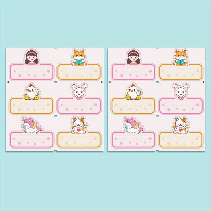 Girl Name Stickers 4.5x3cm Waterproof Sewable Tag Clothes Bag