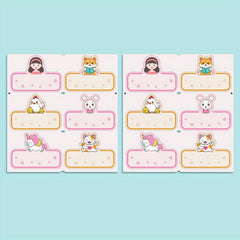 Girl Name Stickers 4.5x3cm Waterproof Sewable Tag Clothes Bag