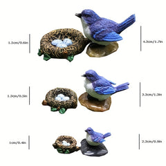Bird Resin Crafts Home Decoration Garden Toy Animal Figurine