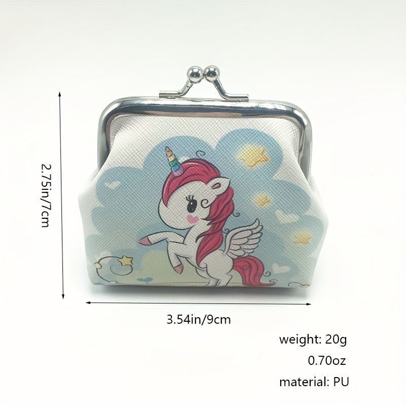 Unicorn Coin Purse for Kids, Cute Cartoon Wallet Gift