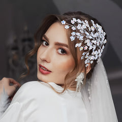 Faux Pearl Bridal Hairpiece Wedding Headpiece HP916