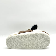 Cow Plush House Slippers Anti-Skid Slip-On Shoes