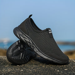 Men's Plus Size Running Shoes Breathable Mesh Non Slip Sneakers