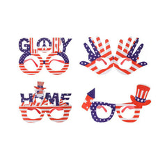 Patriotic Party Favors American Flag Glasses Stickers Circle Bracelet