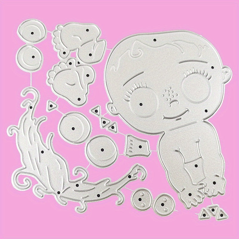 1pc Baby Boy Girl Metal Cutting Dies Stencil Paper Embossing DIY Scrapbooking
