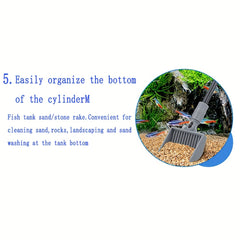 Fish Tank Glass Cleaning Brush Aquarium Tools 5 in 1 Cleaning Set