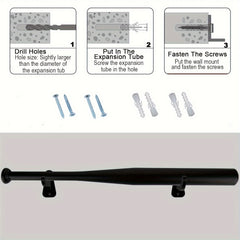 2pcs Acrylic Baseball Bat Holder Wall Mount Display Rack Transparent Softball