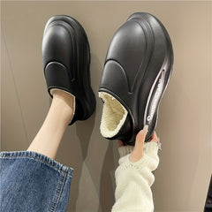Plush Lined Furry Thermal Chunky Sandals Fall Winter Snow Boots