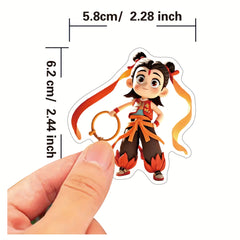 51pcs Waterproof Nezha Stickers for Fans Suitcases Notebook 18+