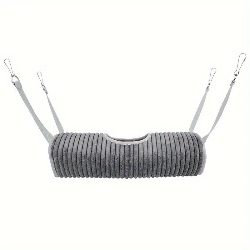 Cozy Pet Plush Hammock: Hanging Tunnel Swing for Hamsters & Chinchillas