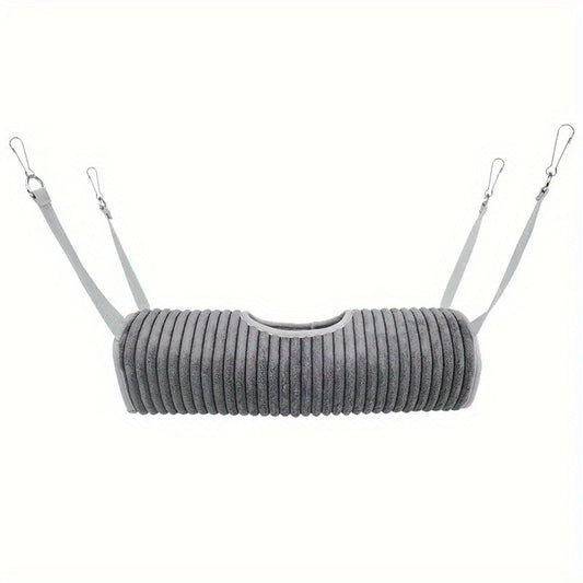 Cozy Pet Plush Hammock: Hanging Tunnel Swing for Hamsters & Chinchillas