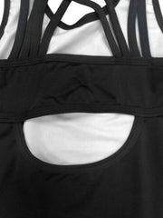 Solid Halter Neck Sleeveless Gymnastics Romper Girls Leotard