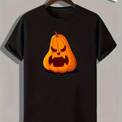 Halloween Pumpkin Print Men's Graphic T-shirt