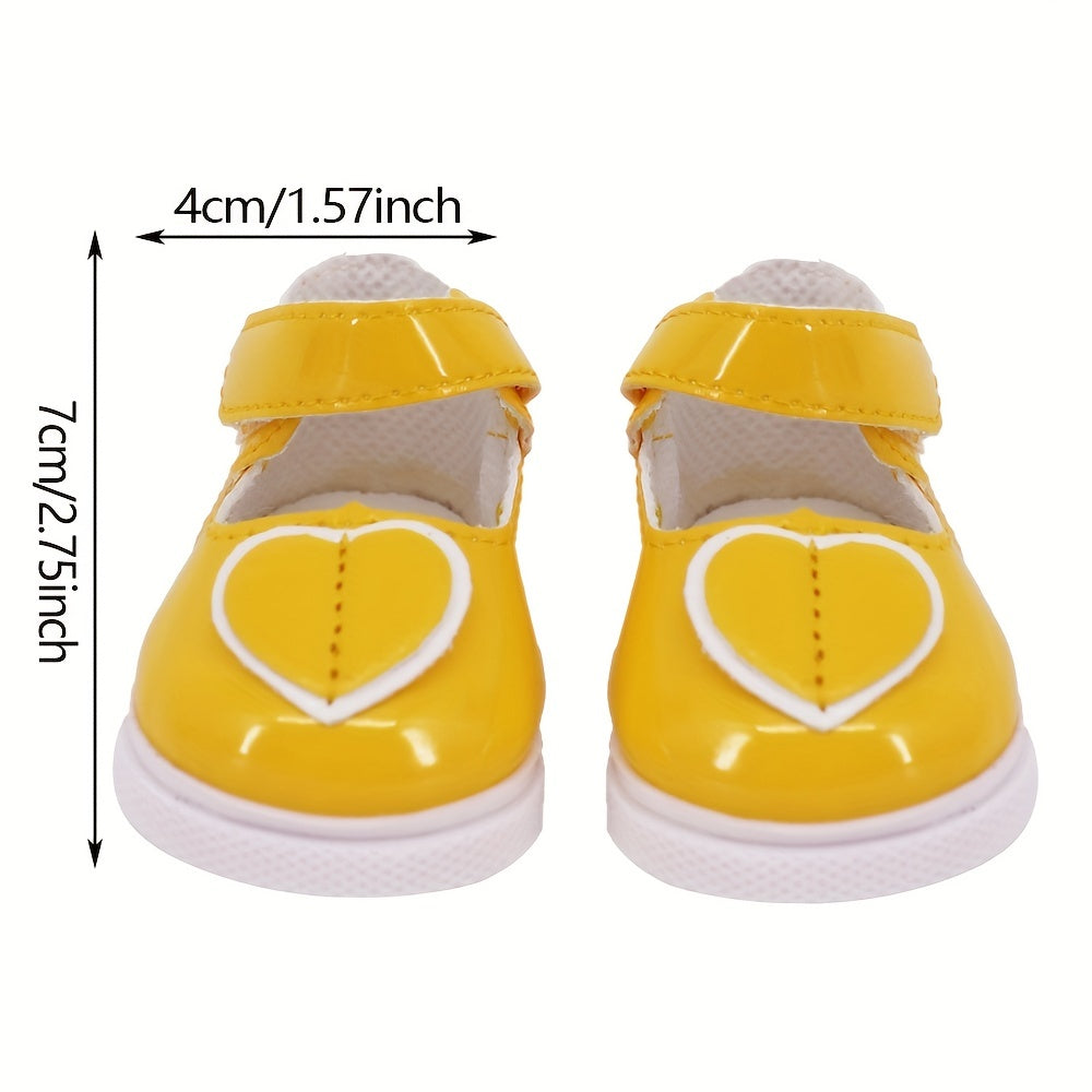 45 72cm Doll Love Pattern Leather Shoes Direct Sales