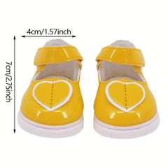 45 72cm Doll Love Pattern Leather Shoes Direct Sales