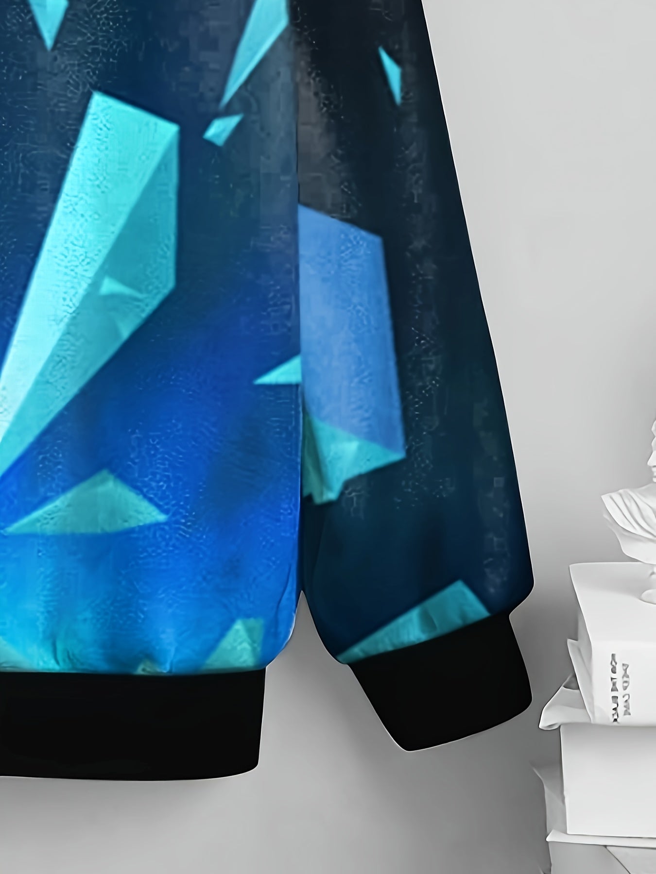 3D Pyramid Print Kid's Sweatshirt Gradient Casual Pullover Boy's Long Sleeve