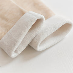 7 Pairs Plush Lined Mid Tube Socks Women's Stockings