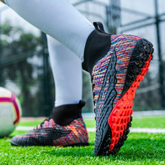 Unisex High Top Turf Soccer Shoes for Kids