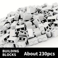 230pcs 1x2 High Brick Building Blocks DIY Toy for Boys and Girls