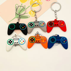 Cartoon Game Console Gamepad PVC Keychain Key Ring Purse Bag Backpack Key Charm