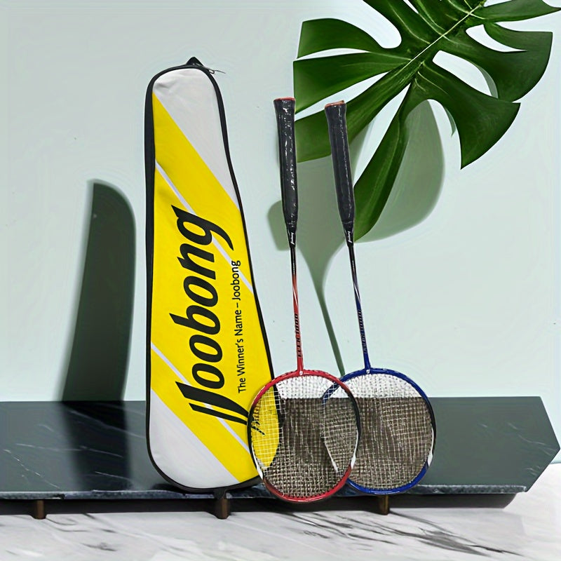 JOOBONG Badminton Racket Aluminum Carbon Racket With Bag For Youth Training