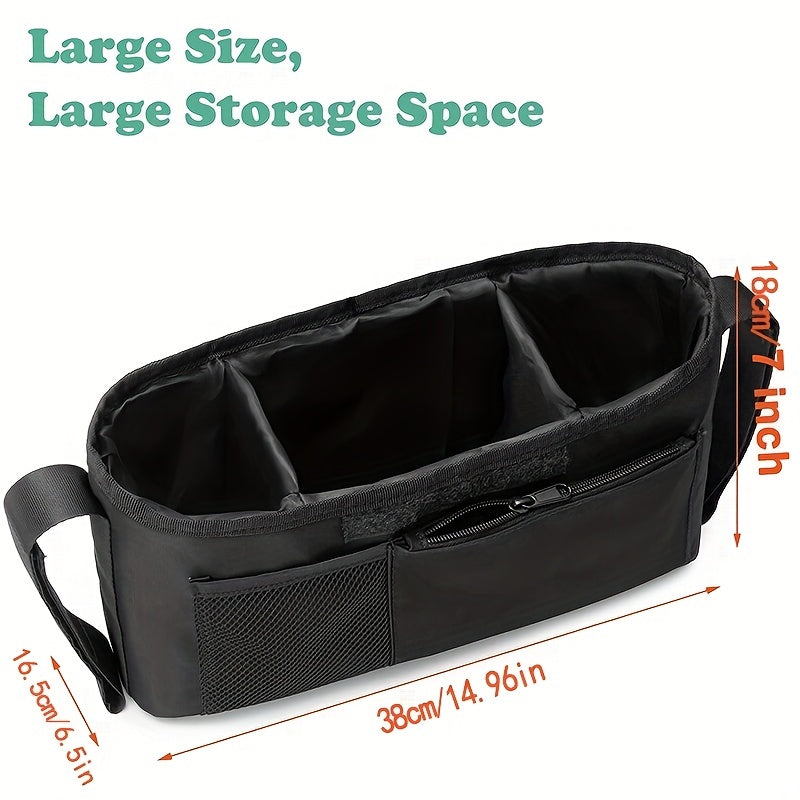 Universal Stroller Organizer with Cup Holder & Phone Pocket