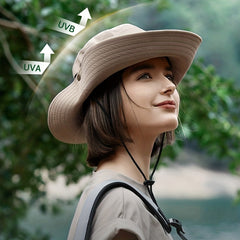 Rolled Brim Bucket Hat Sun Hat Unisex Breathable Waterproof Boonie Hats