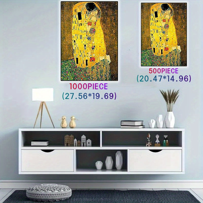 1000 Piece Paper Puzzle Klimt's The Kiss Replica