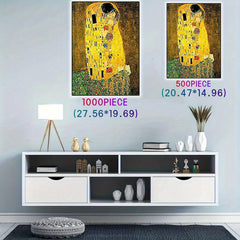 1000 Piece Paper Puzzle Klimt's The Kiss Replica