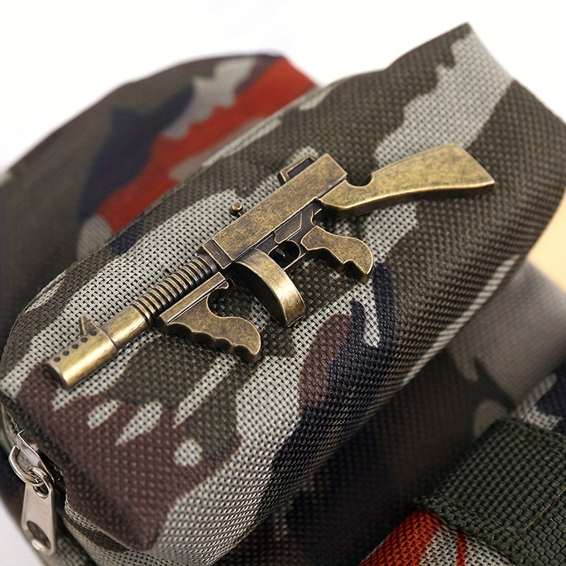 Camouflage Zipper Pencil Case Student Stationery Storage Box