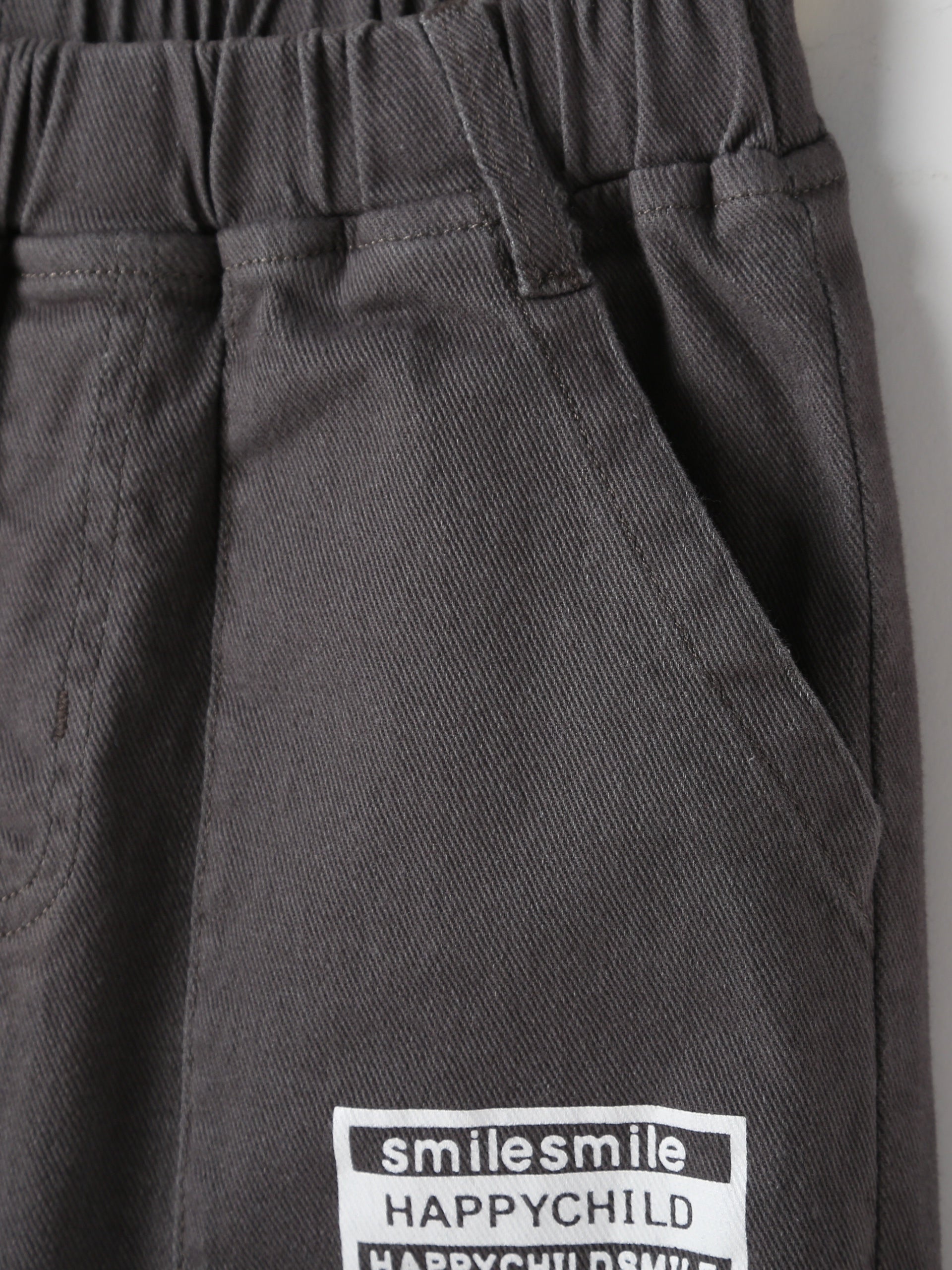 Boy's Happy Child Smiley Graphic Pants for Spring Autumn