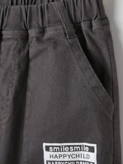 Boy's Happy Child Smiley Graphic Pants for Spring Autumn