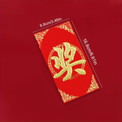 6pcs Chinese Printed Blessing Red Envelopes Lucky Money Rabbit Red Envelopes