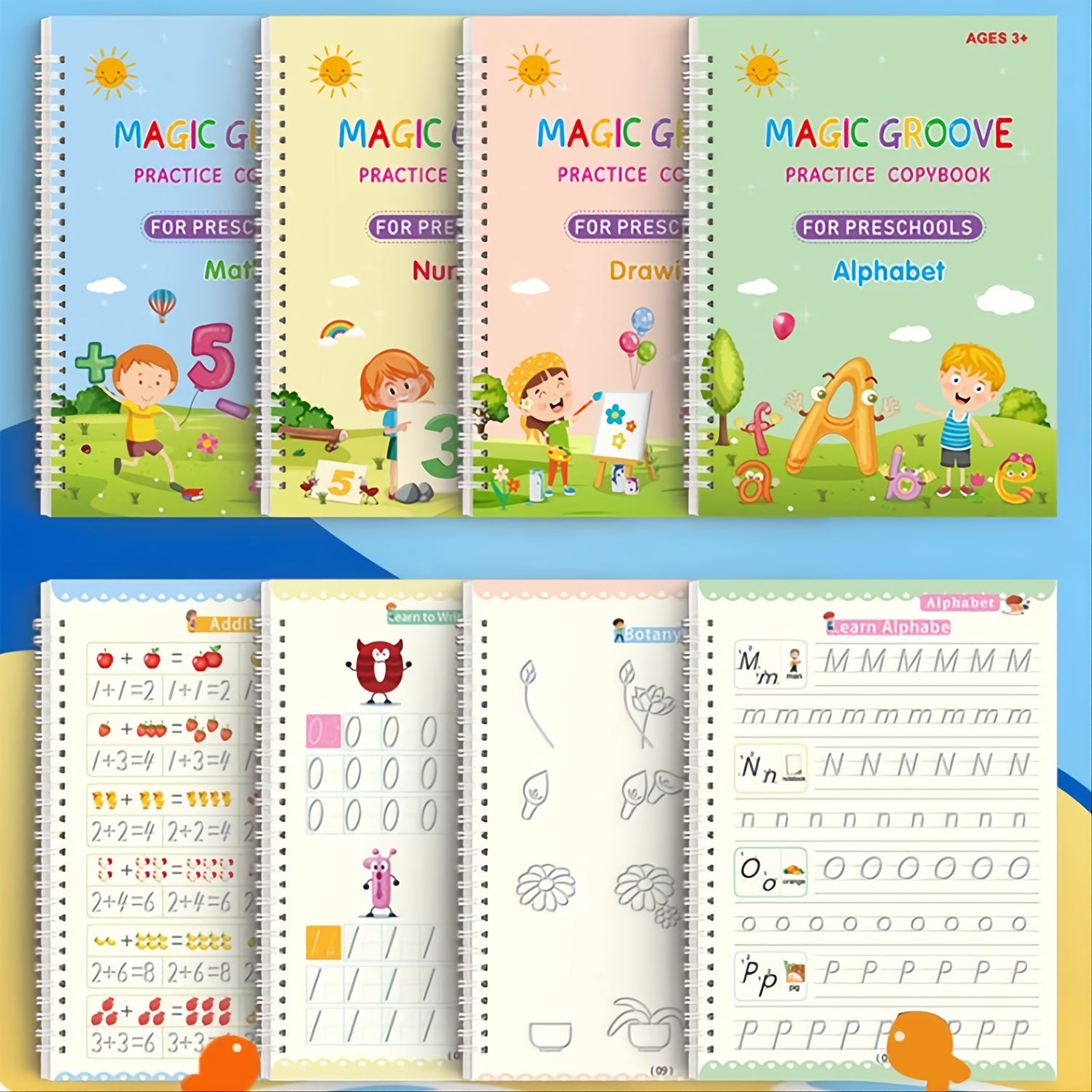 Children Copybook: Kids Writing Sticker Practice Book