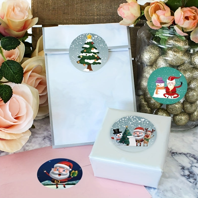 500 Sheets Christmas Gift Collection Adhesive Sticker Label